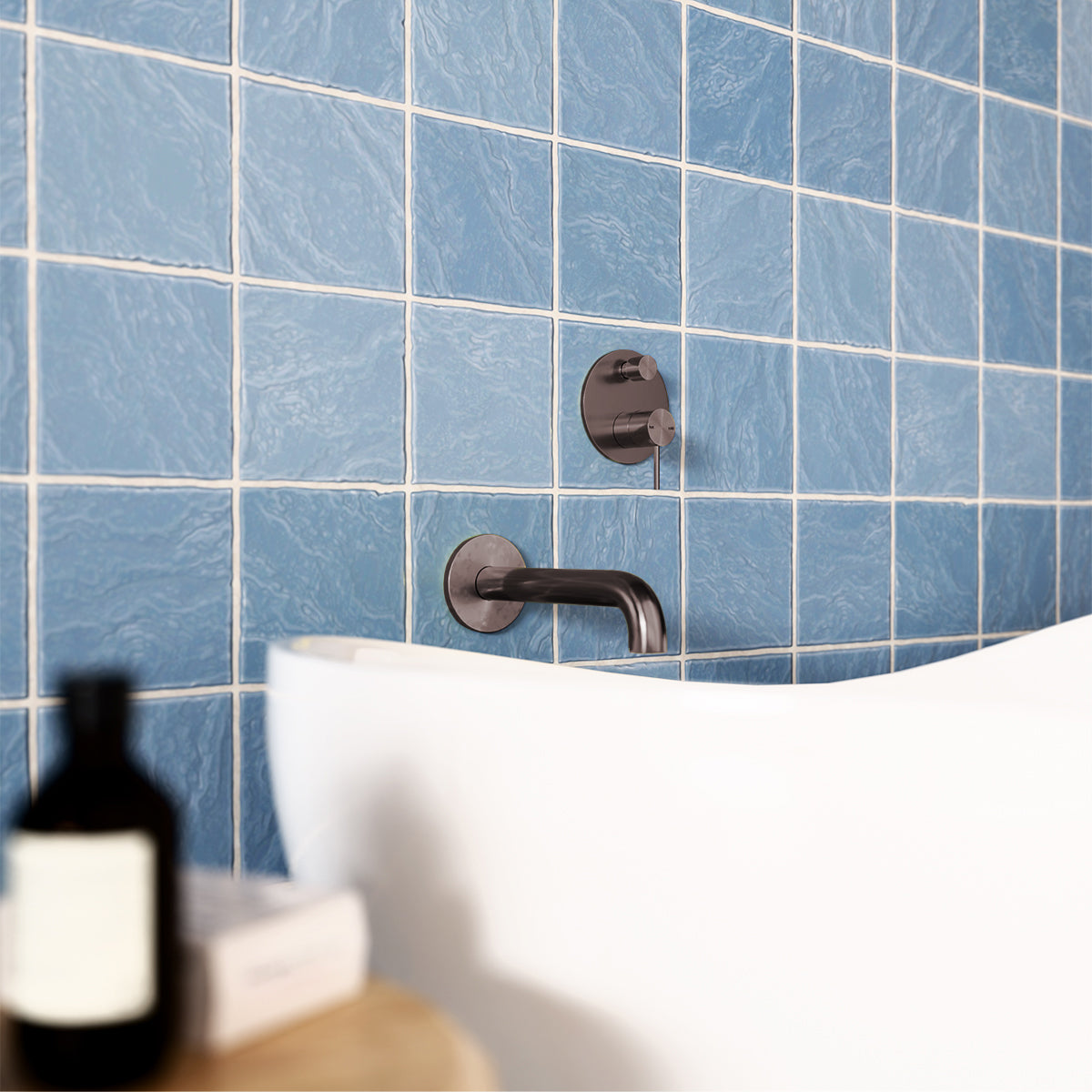 Mecca Shower Mixer With Divertor Brushed Bronze