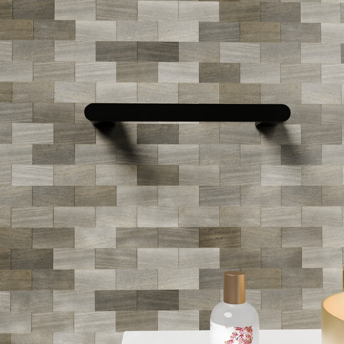 Bianca Hand Towel Rail Matte Black