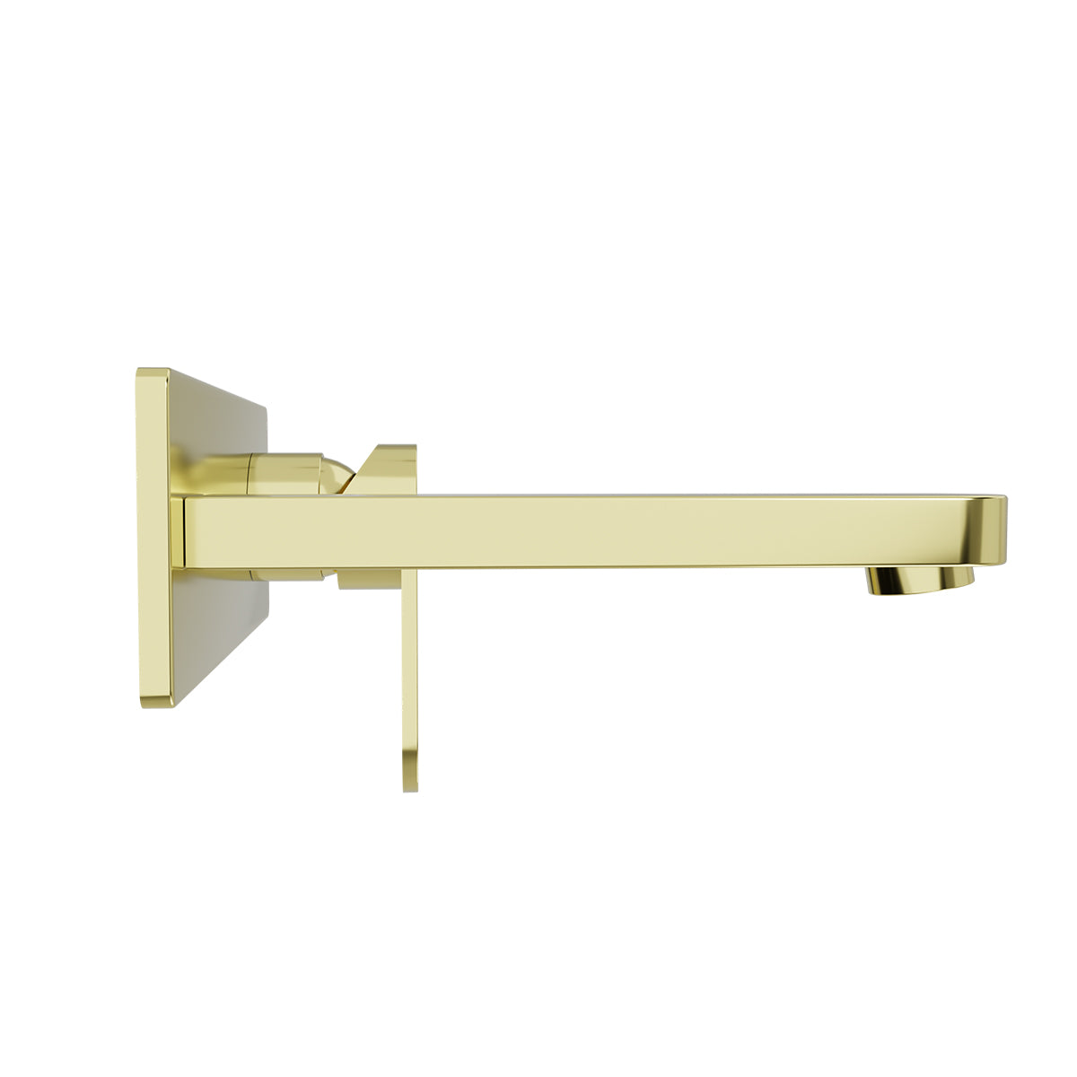 Ecco Wall Basin/Bath Mixer Brushed Gold
