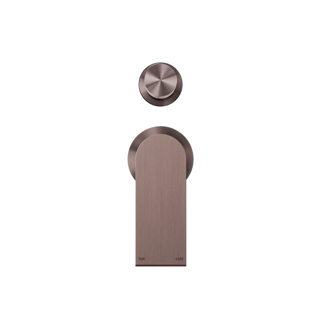 Bianca Shower Mixer With Divertor Separate Back Plate Brushed Bronze