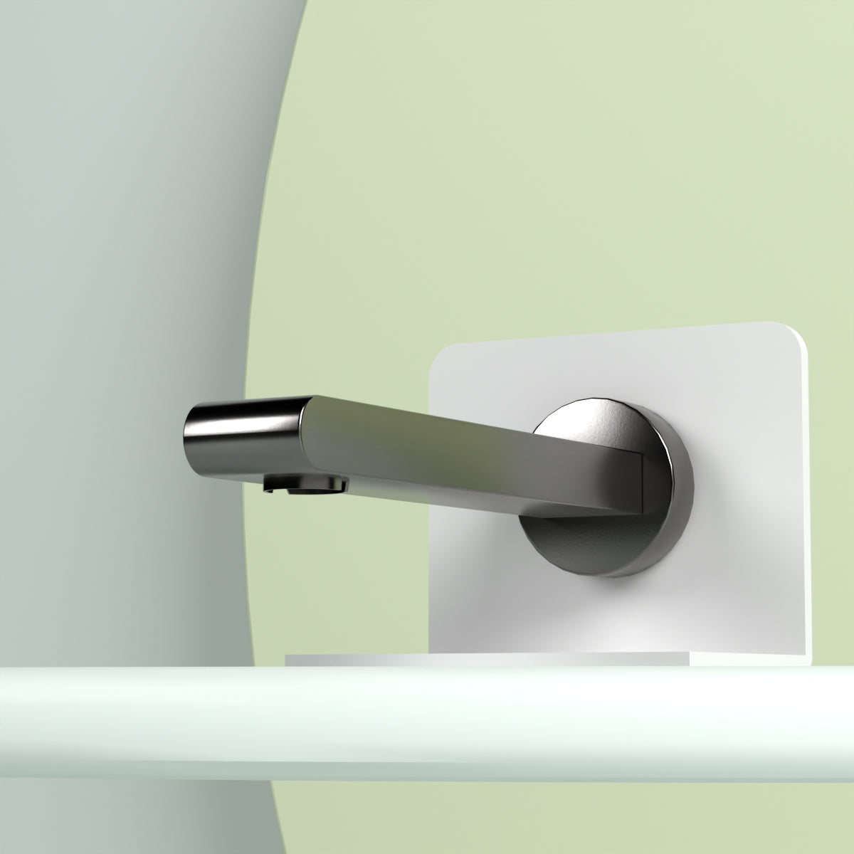 Bianca Fixed Bath Spout Only 200mm Gun Metal