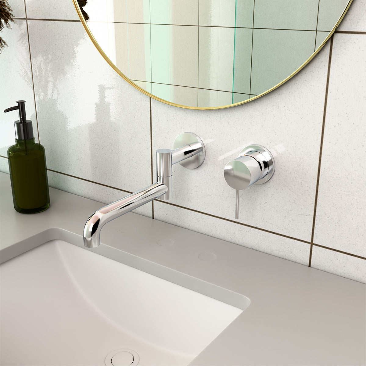 Mecca Shower Mixer 60mm Plate Chrome