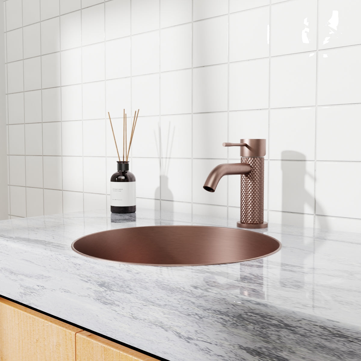 Opal Basin Mixer Brushed Bronze