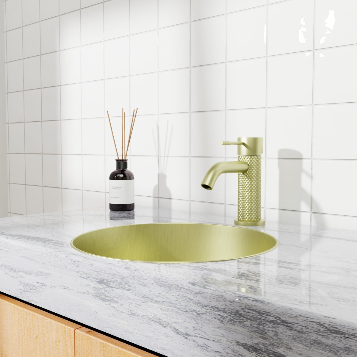 Opal Basin Mixer Brushed Gold