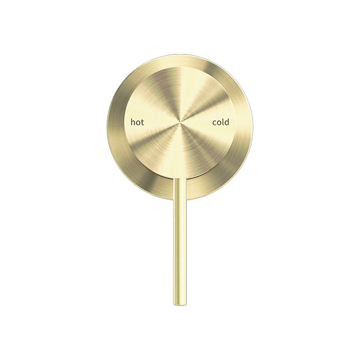 Mecca Shower Mixer 60mm Plate Brushed Gold