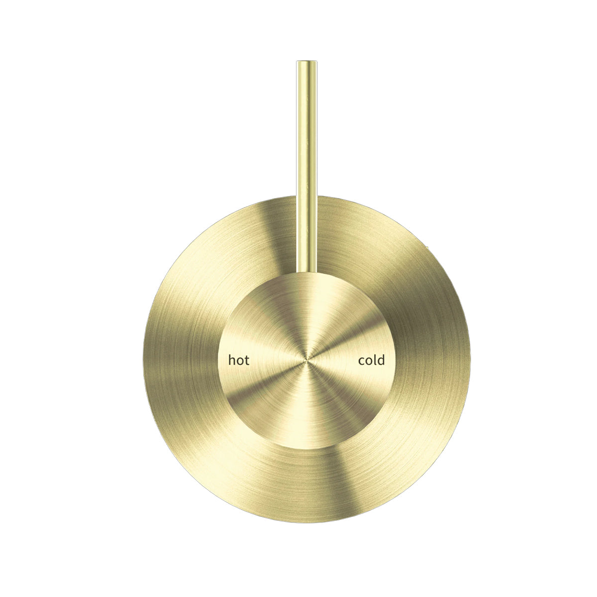 Mecca Shower Mixer Handle Up 80mm Plate Brushed Gold