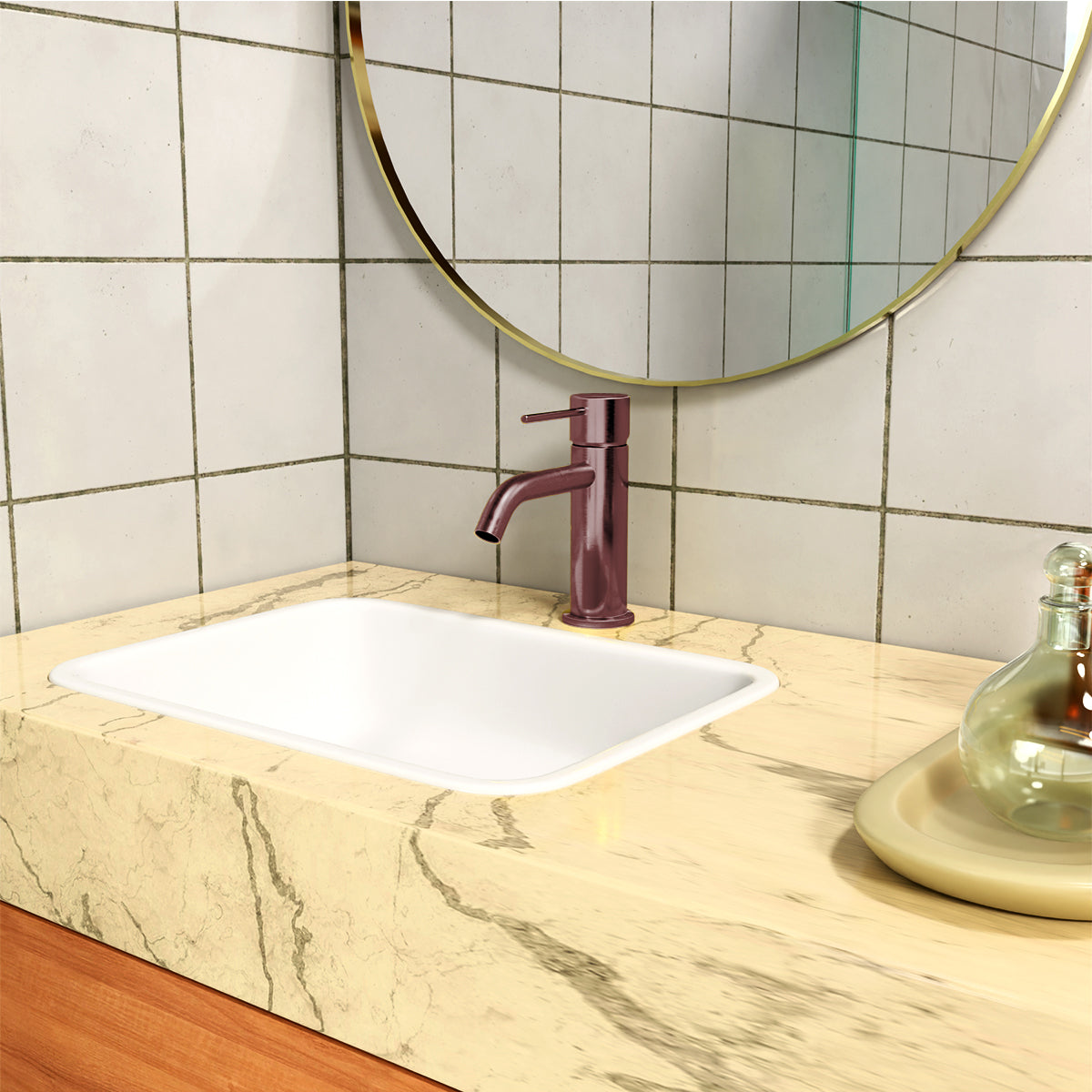 Mecca Basin Mixer Brushed Bronze