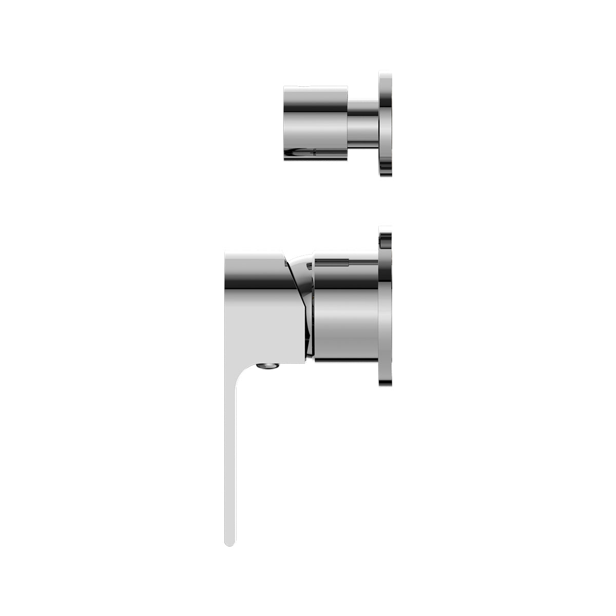Bianca Shower Mixer With Divertor Separate Back Plate Chrome