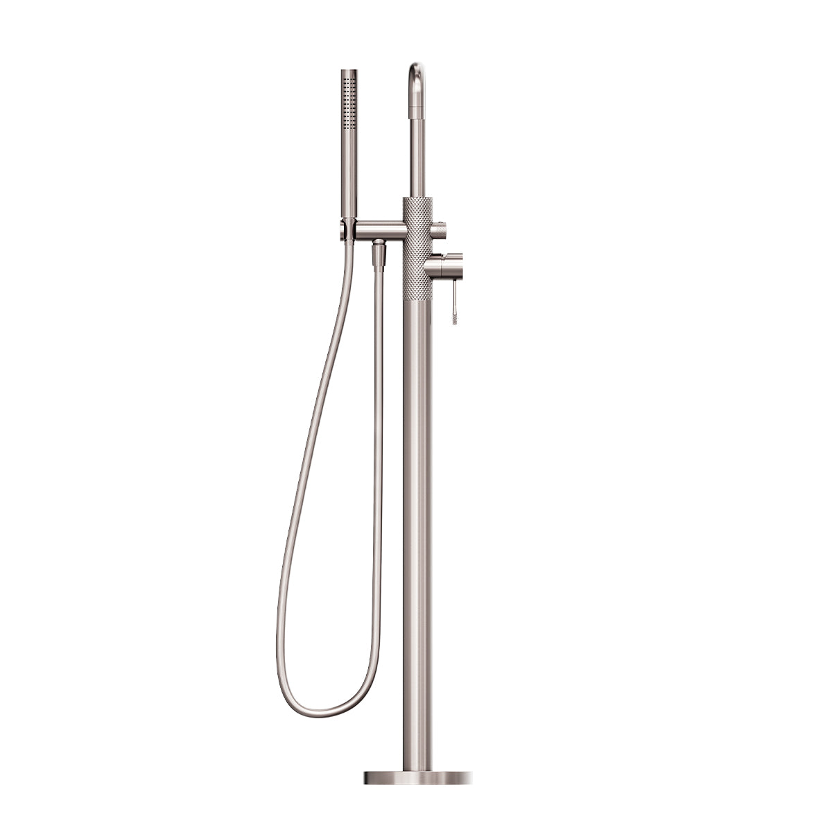 Opal Freestanding Bath Mixer With Hand Shower Brushed Nickel