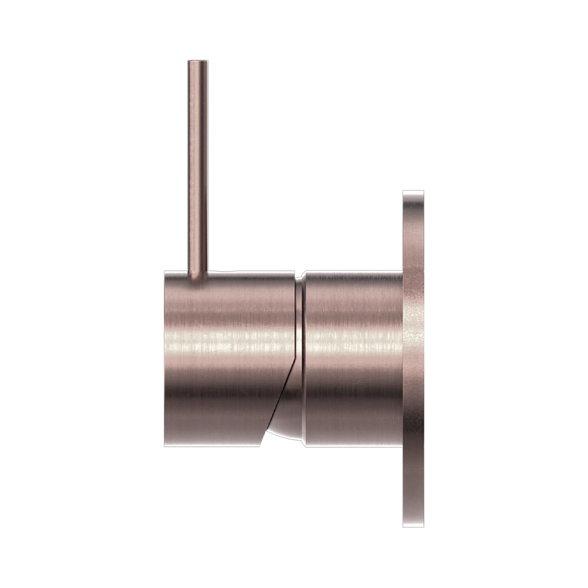 Mecca Shower Mixer Handle Up 80mm Plate Brushed Bronze