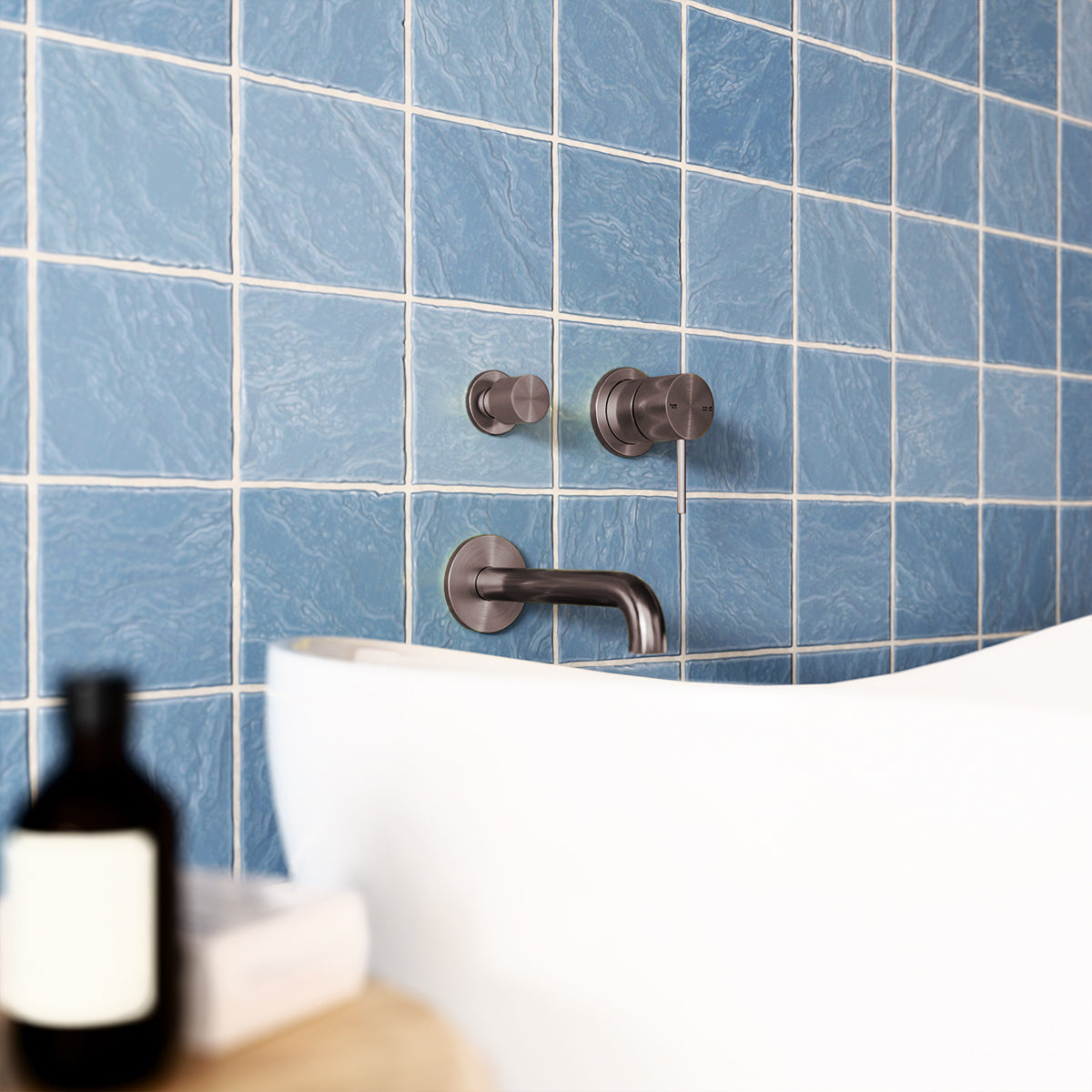 Mecca Shower Mixer With Horizontal 2 Way Divertor Brushed Bronze