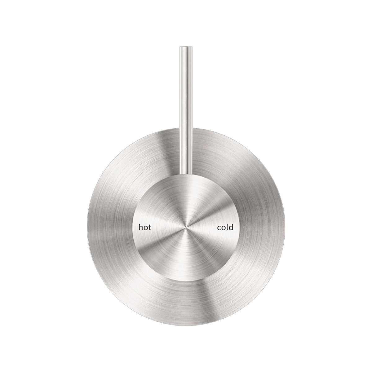 Mecca Shower Mixer Handle Up 80mm Plate Brushed Nickel