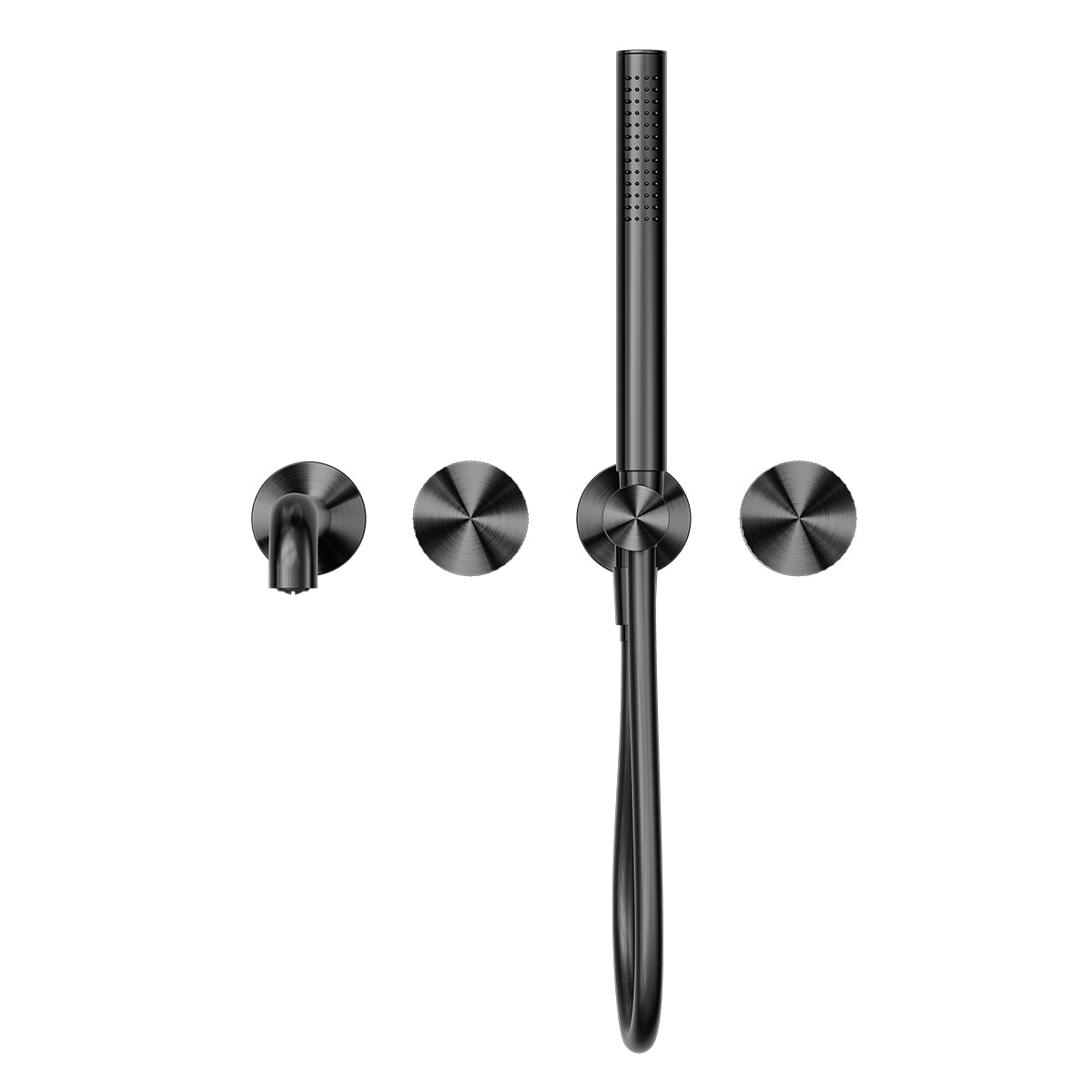 Opal Progressive Shower System Separate Plate With Spout 250mm Graphite