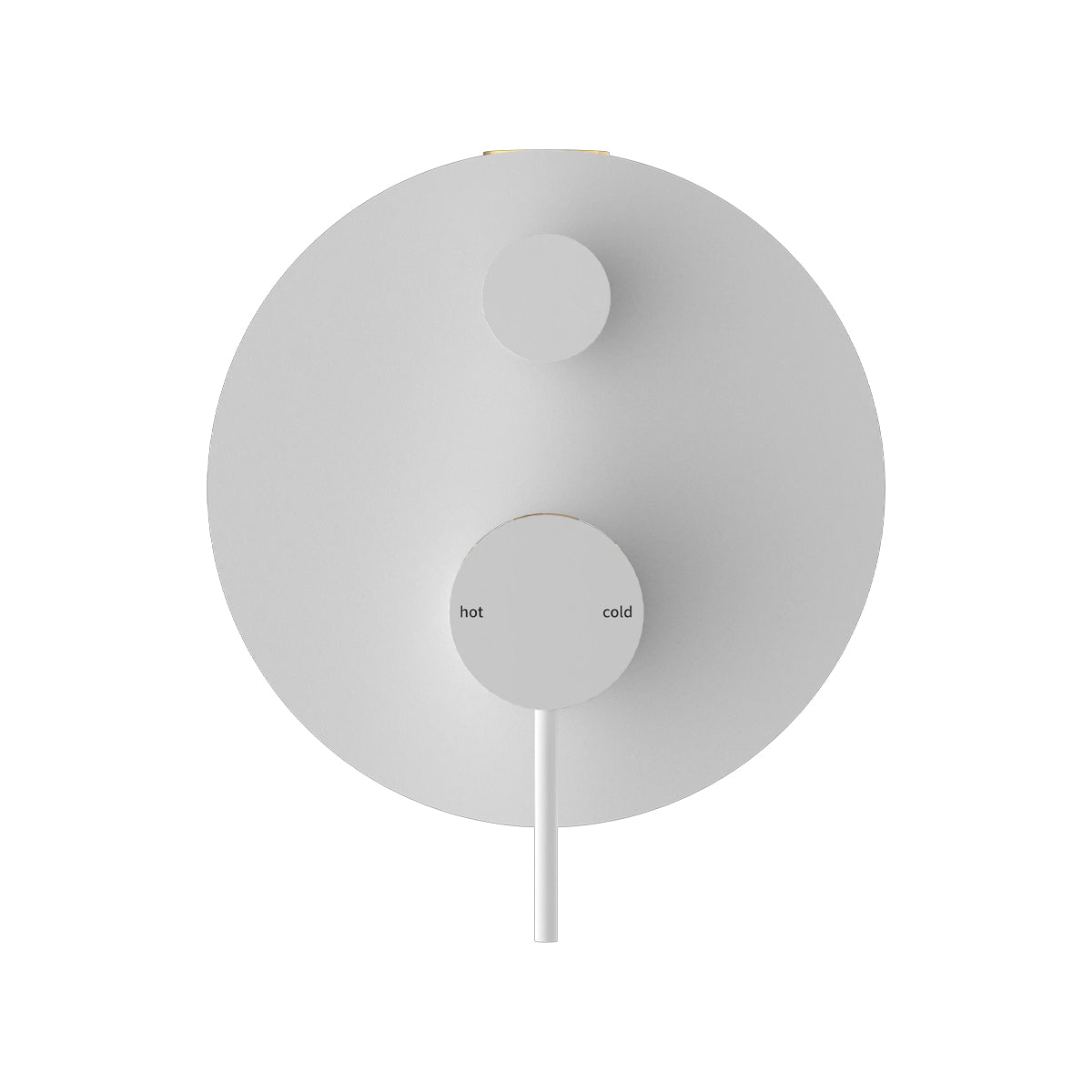 Mecca Shower Mixer With Divertor Matte White