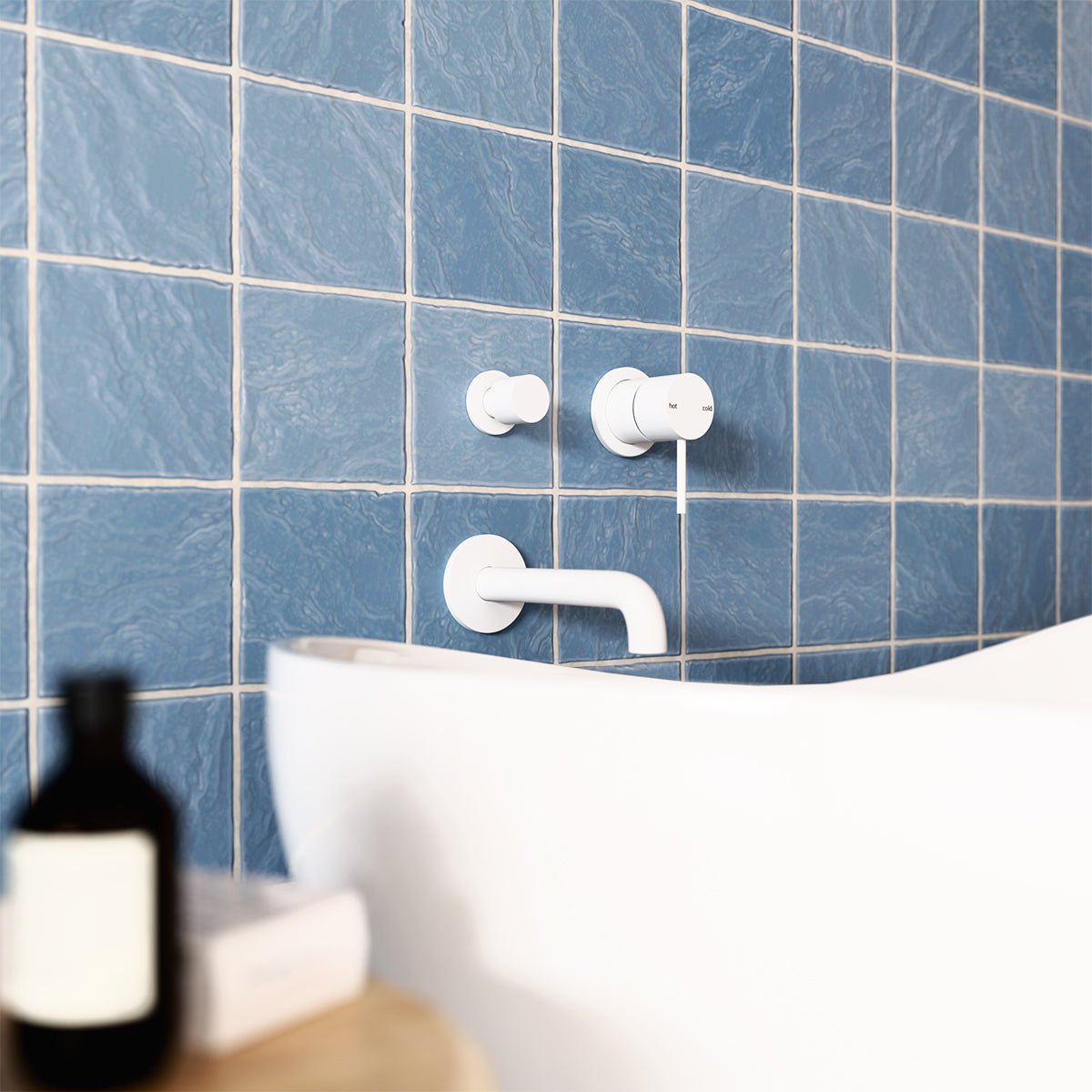 Mecca Shower Mixer With Horizontal 2 Way Divertor Matte White