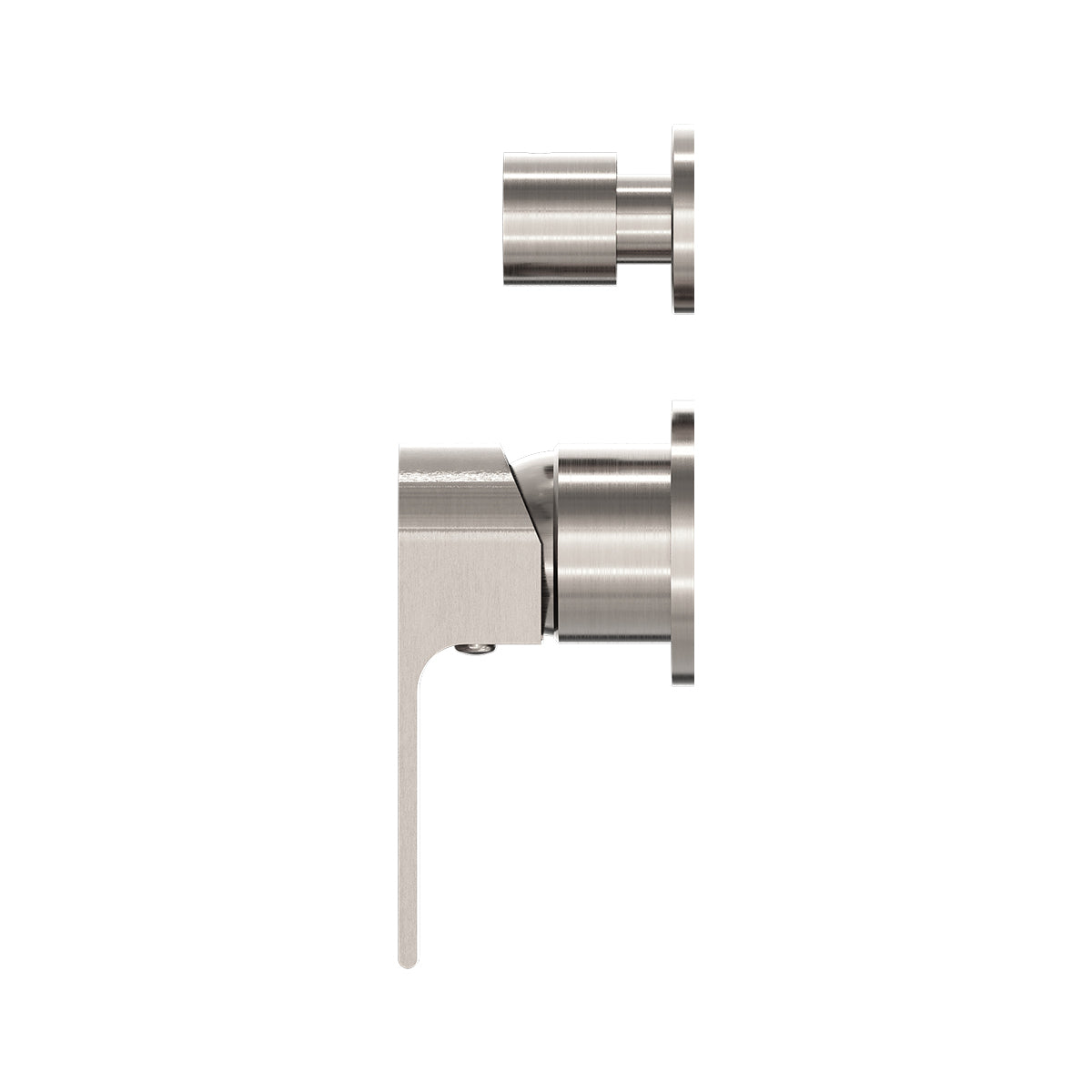 Bianca Shower Mixer With Divertor Separate Back Plate Brushed Nickel