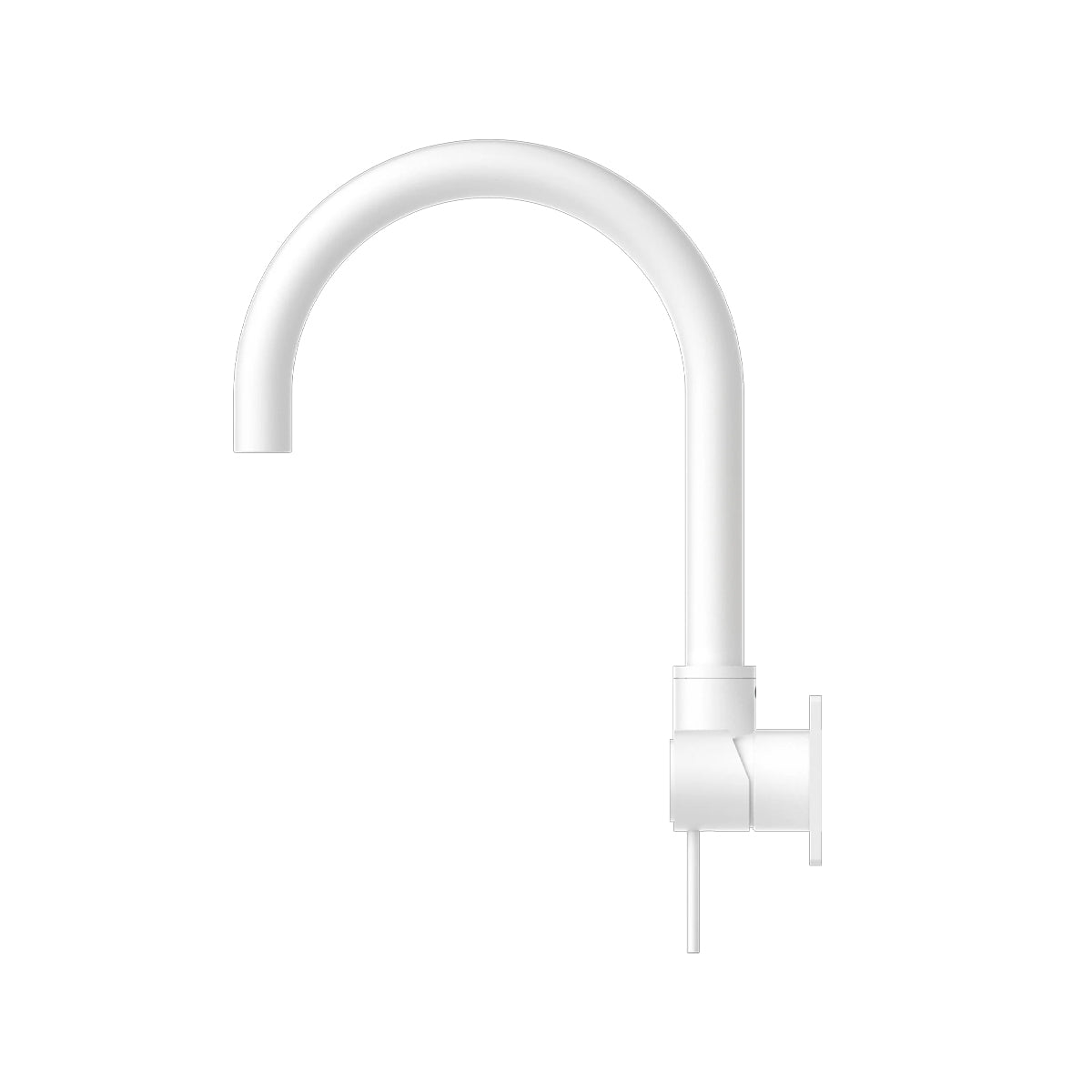 Mecca Wall Basin/Bath Mixer Swivel Spout Matte White