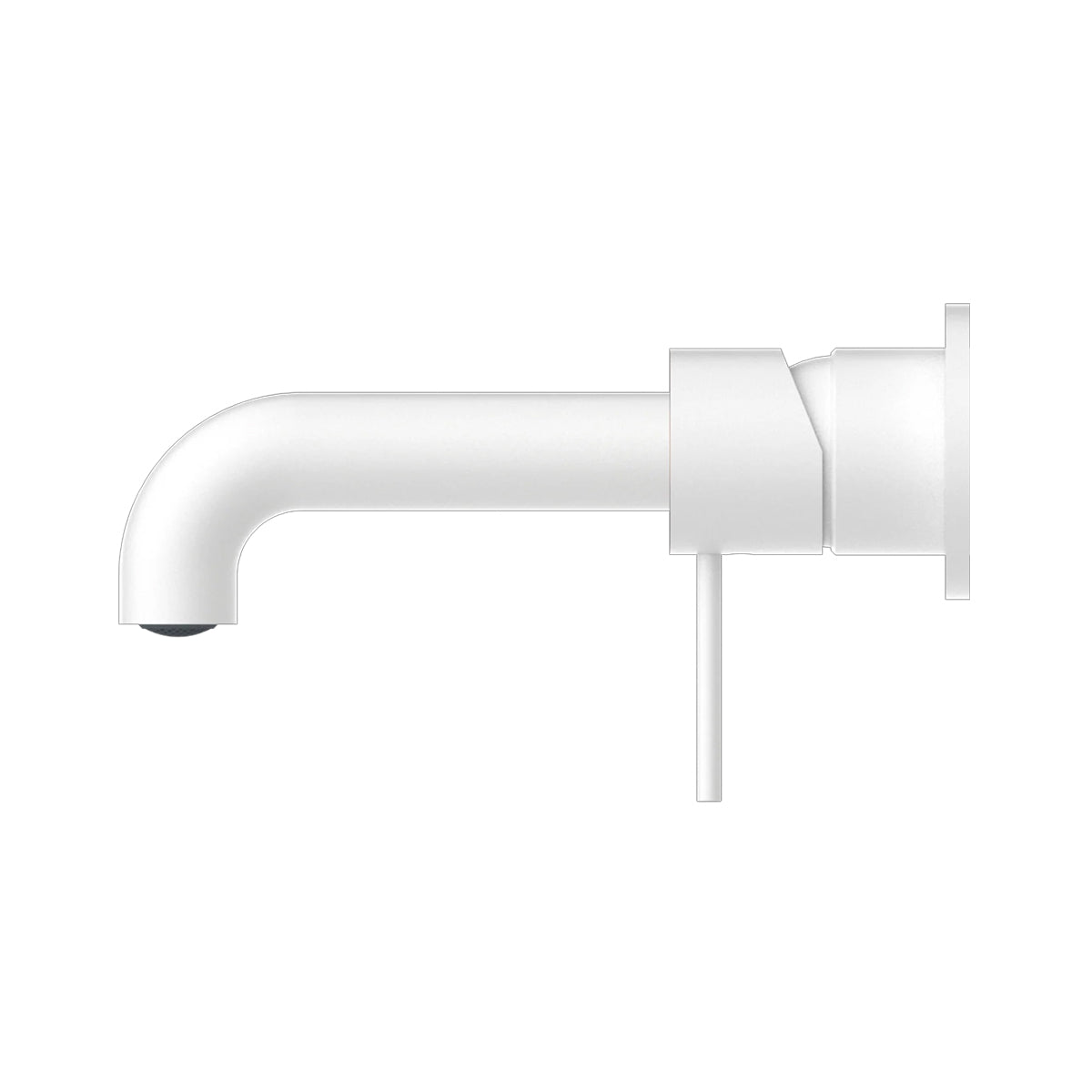 Mecca Wall Basin/Bath Mixer Separate Back Plate 230mm Matte White
