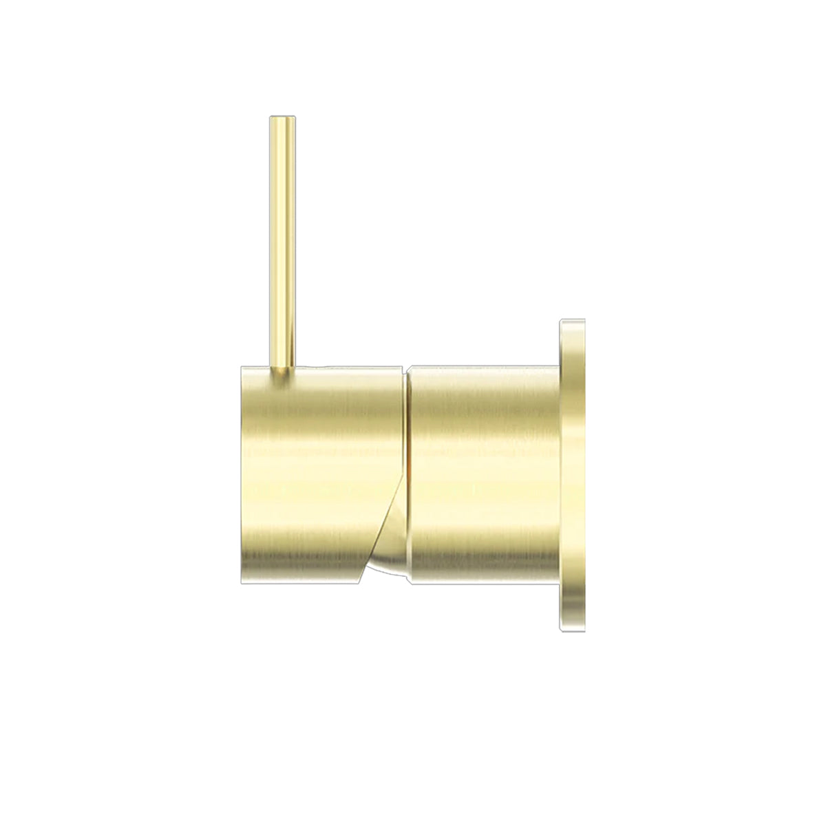 Mecca Shower Mixer 60mm Handle Up Plate Brushed Gold