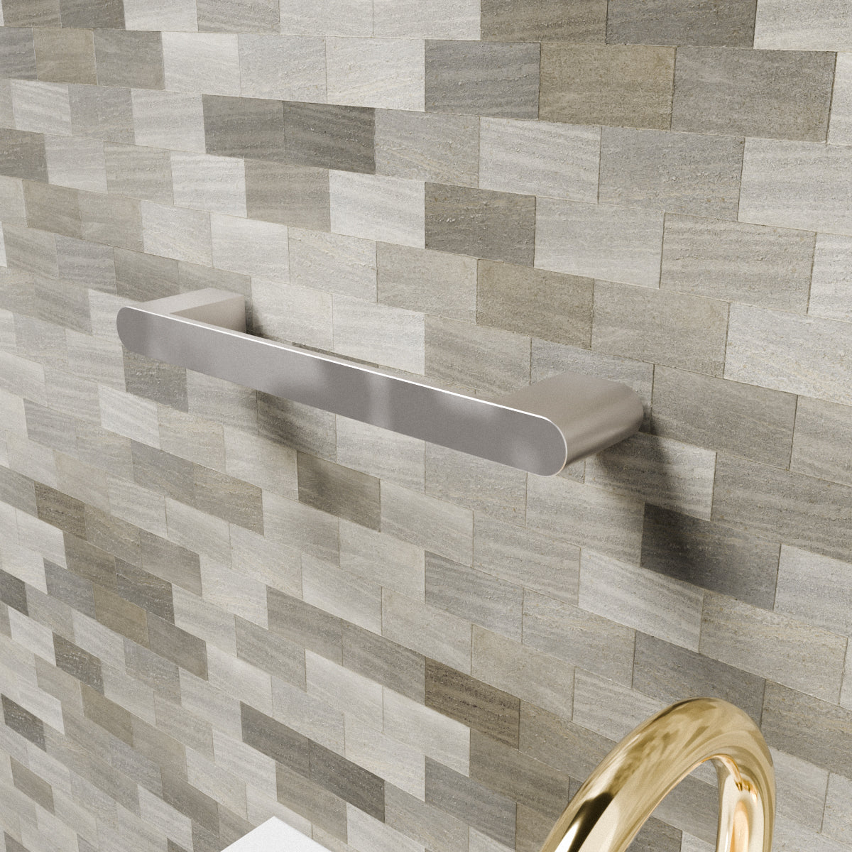 Bianca Hand Towel Rail Brushed Nickel
