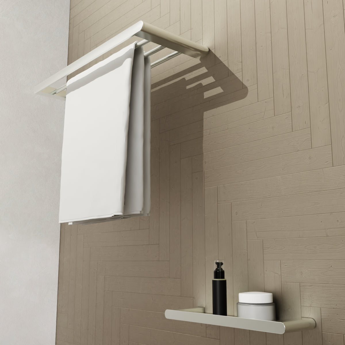 Bianca Metal Shower Shelf Chrome