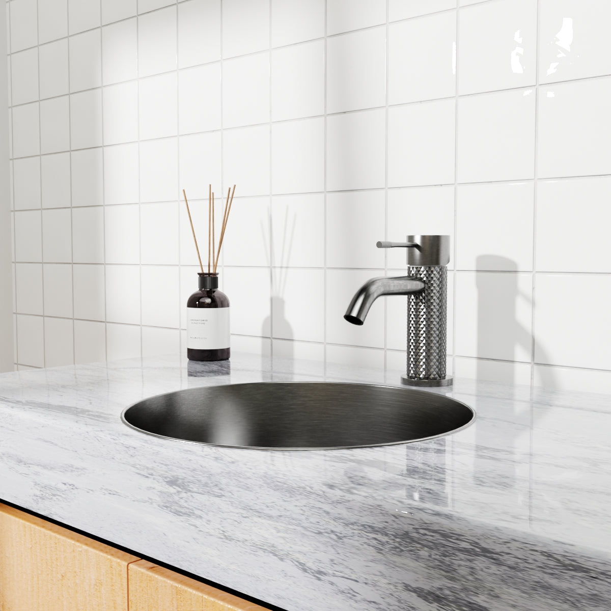 Opal Basin Mixer Graphite