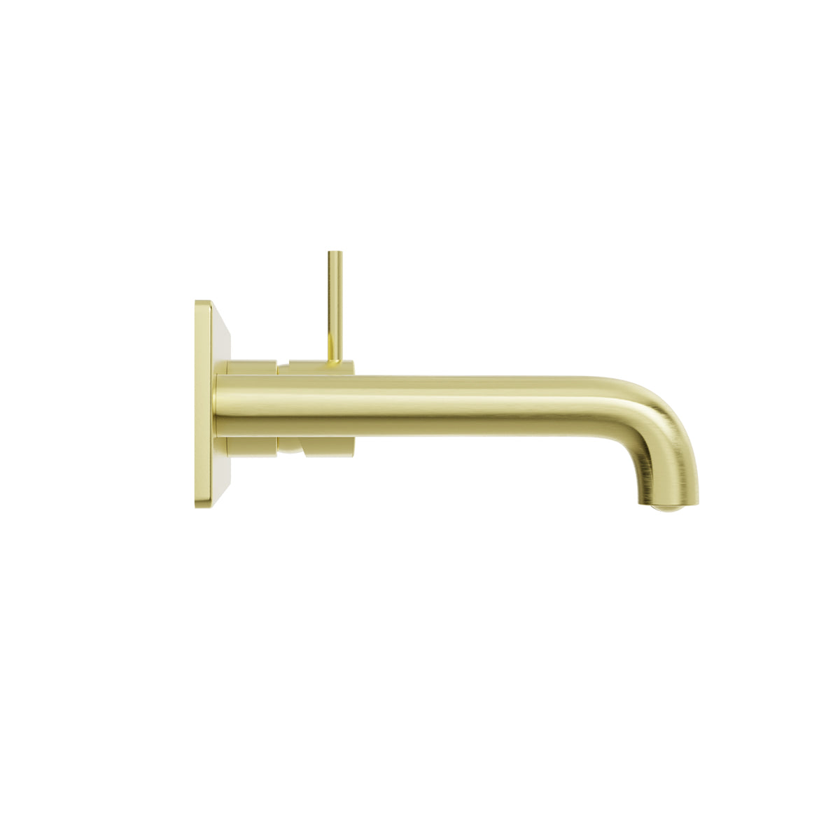 Mecca Wall Basin/Bath Mixer Handle Up 120mm Brushed Gold