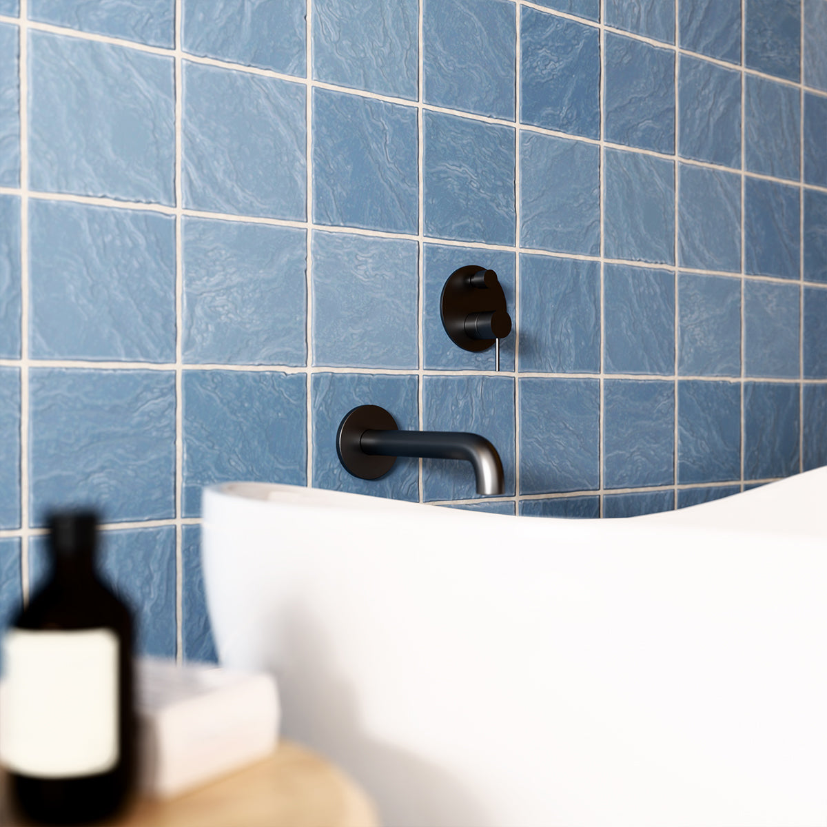 Mecca Shower Mixer With Divertor Matte Black