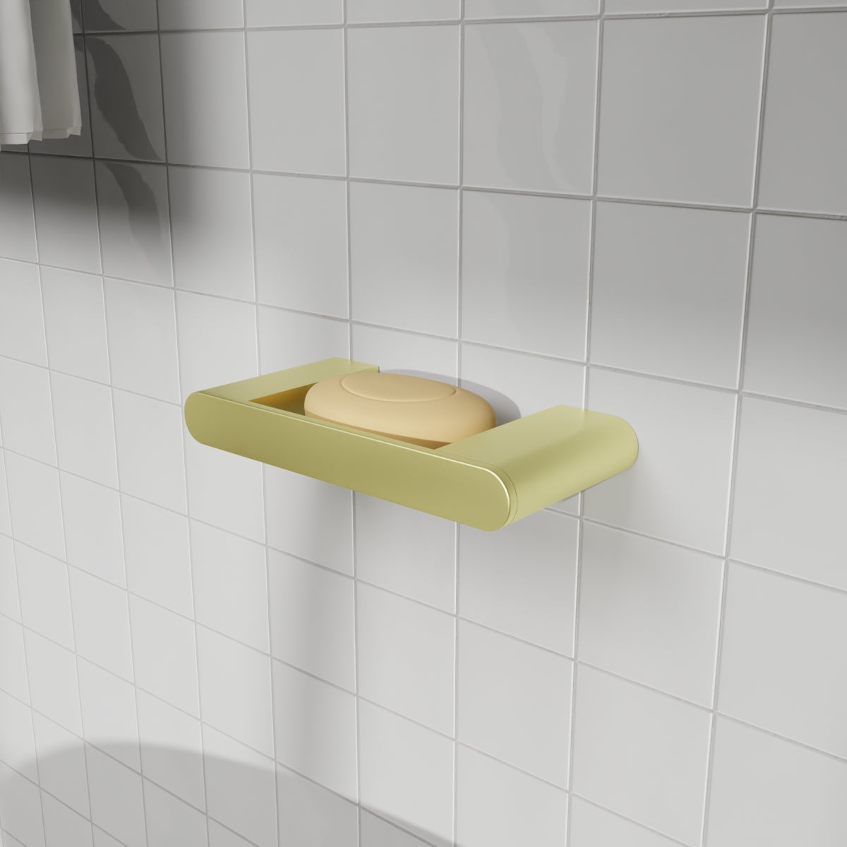 Bianca Soap Dish Holder Brushed Gold