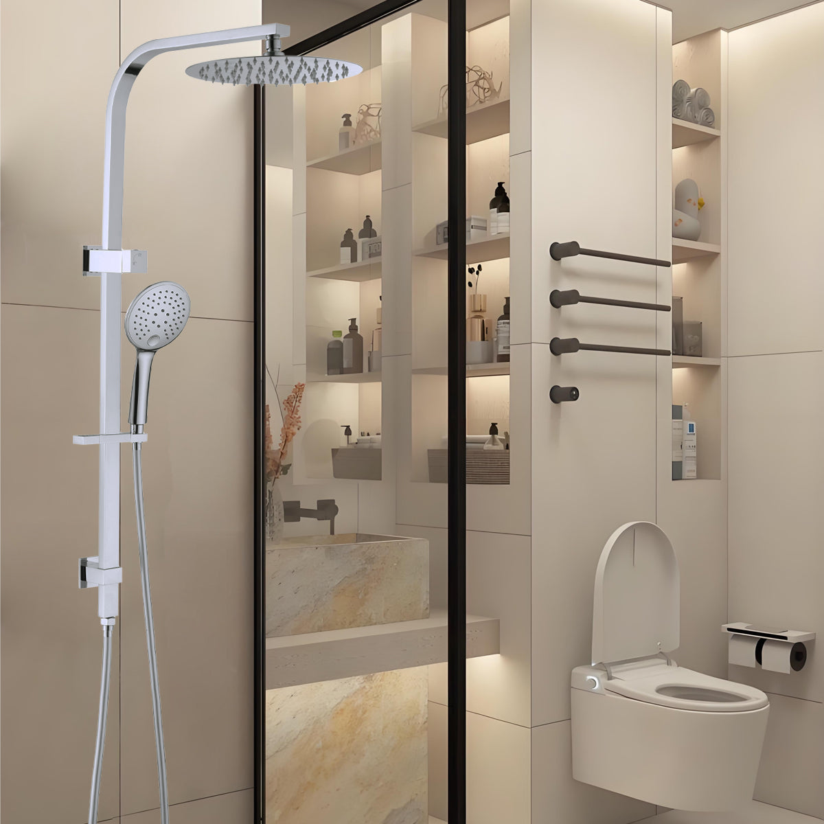 BIANCA TWIN SHOWER CHROME