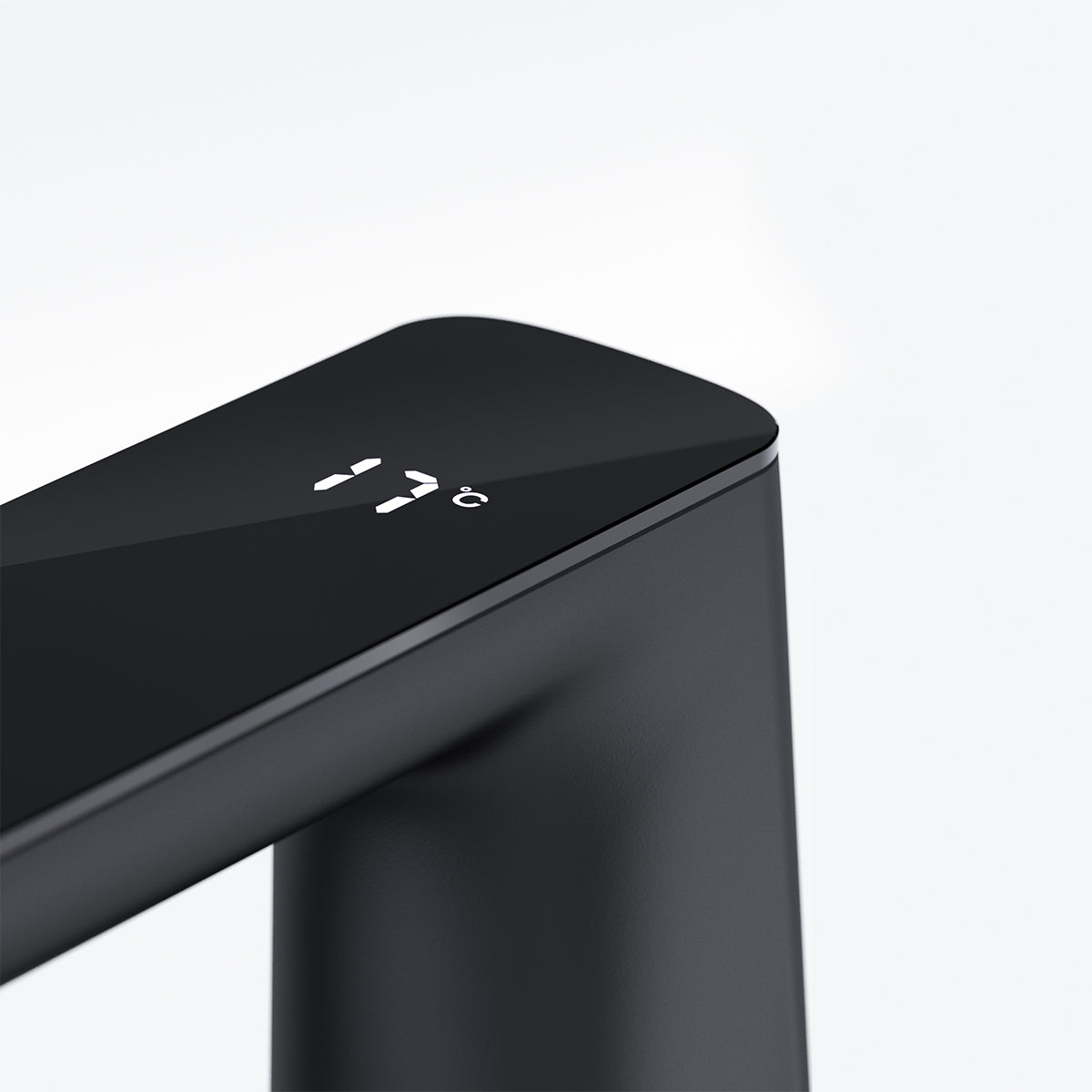 Claudia Sensor Mixer With Black Top Display Brushed Nickel