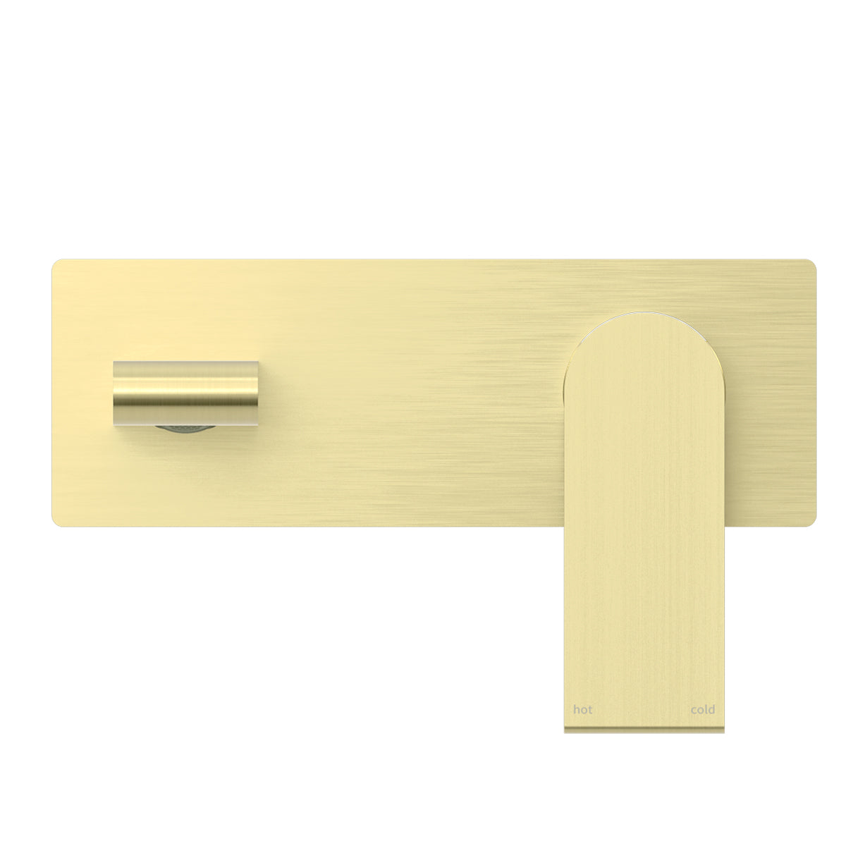Bianca Wall Basin/Bath Mixer 187mm Brushed Gold