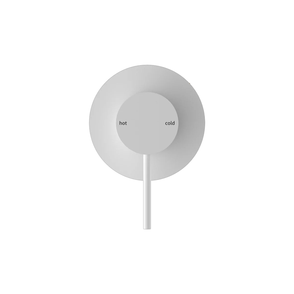 Mecca Shower Mixer 80mm Plate Matte White