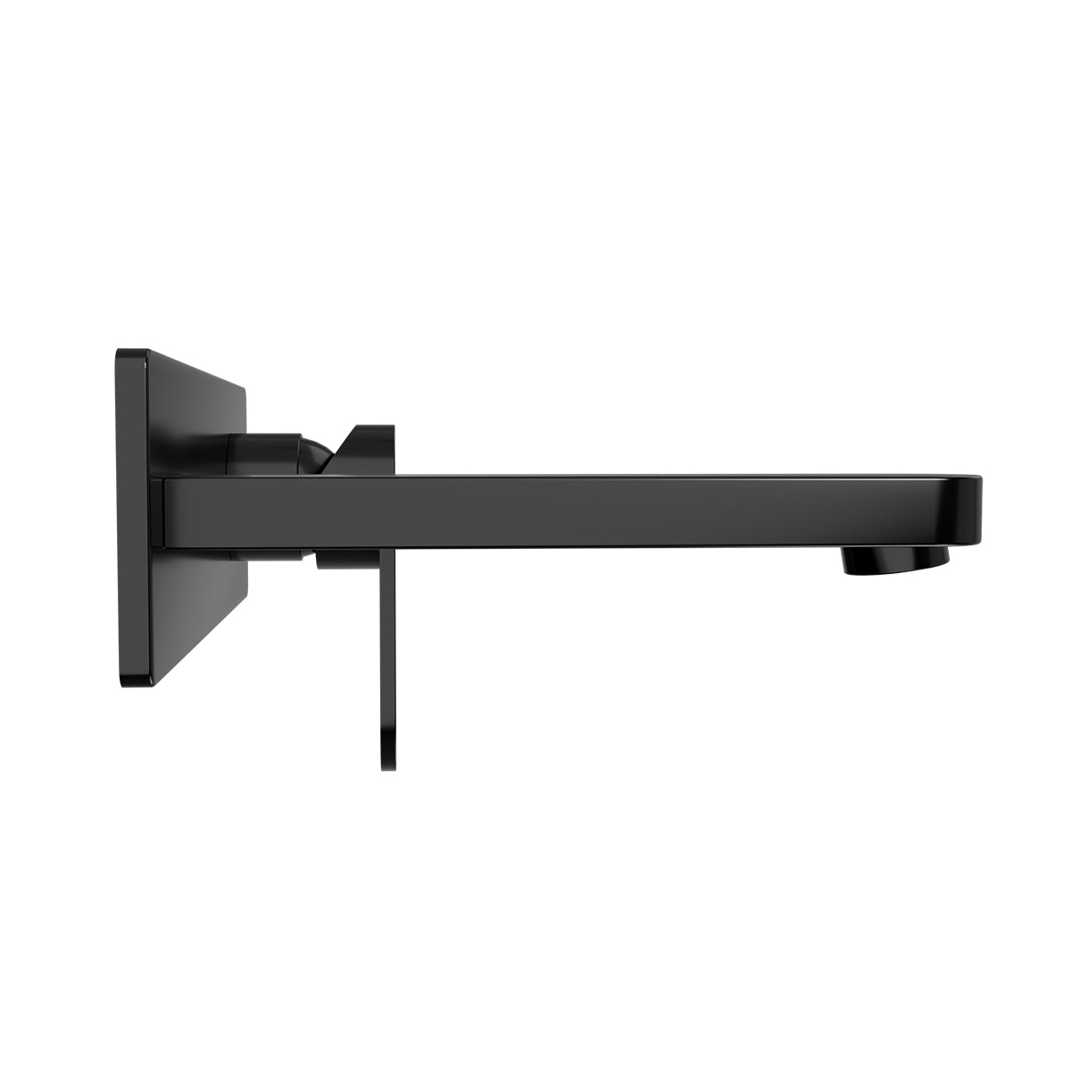 Ecco Wall Basin/Bath Mixer Matte Black