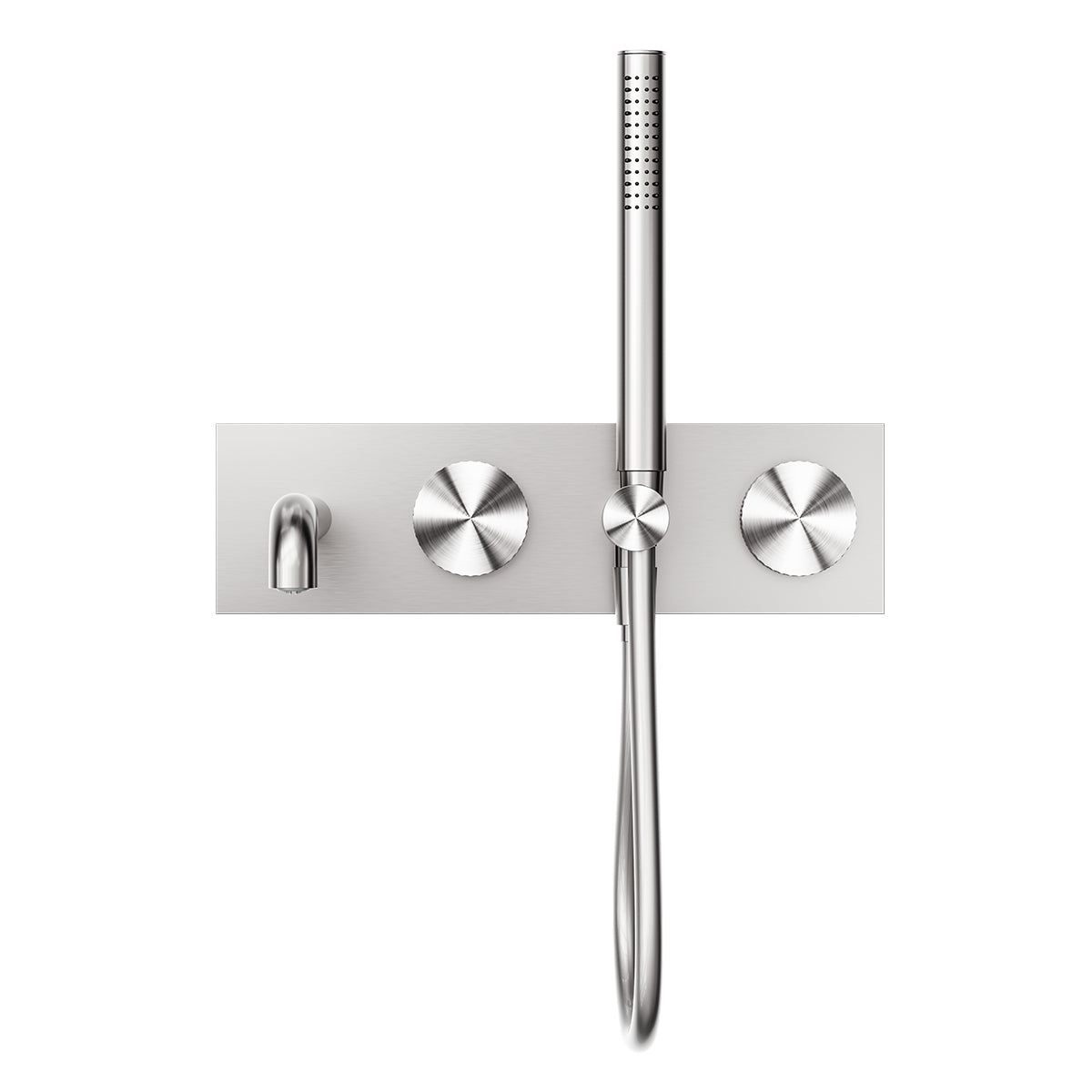Opal Progressive Shower System With Spout 230mm Brushed Nickel