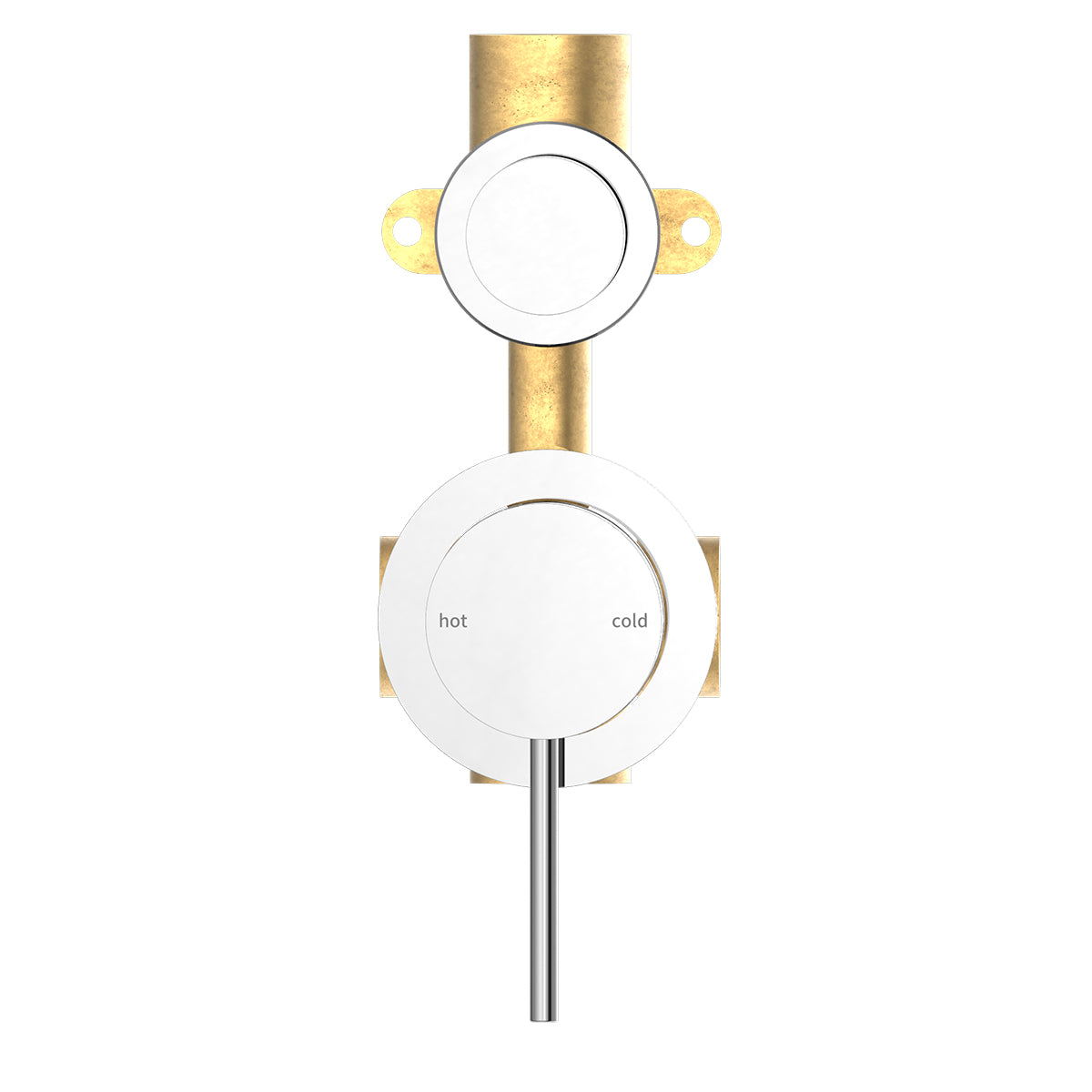 Mecca Shower Mixer With Divertor Separate Back Plate Chrome