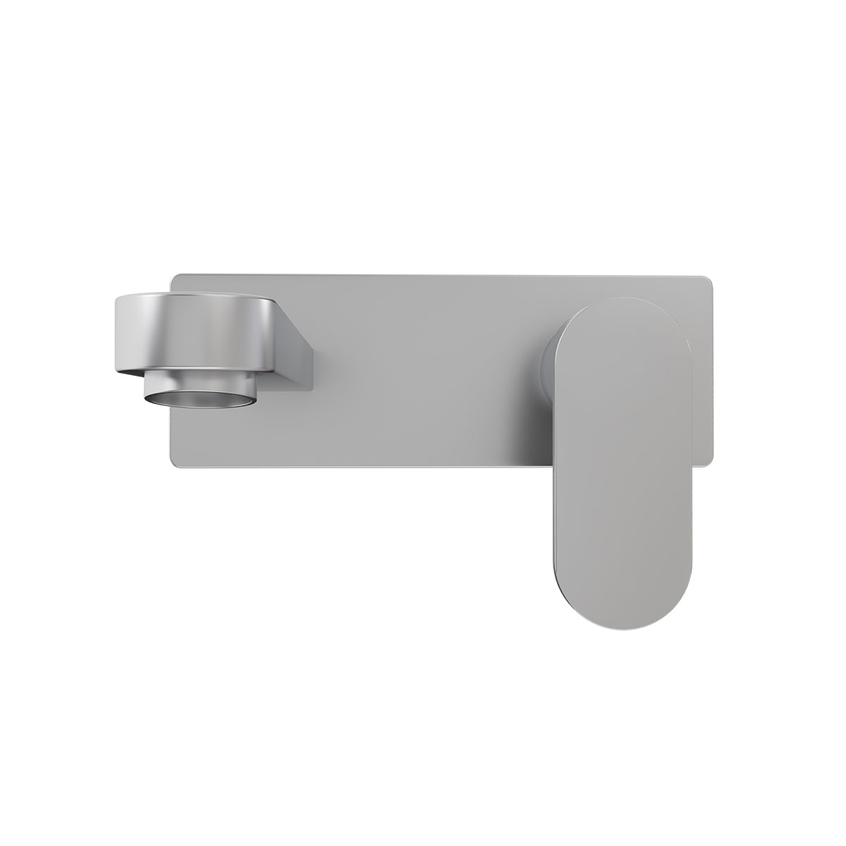 Ecco Wall Basin/Bath Mixer Brushed Nickel