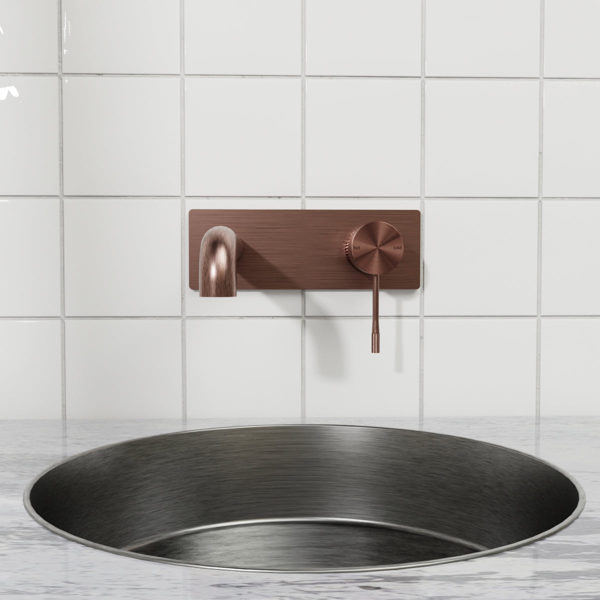 Opal Wall Basin/Bath Mixer 160mm Brushed Bronze