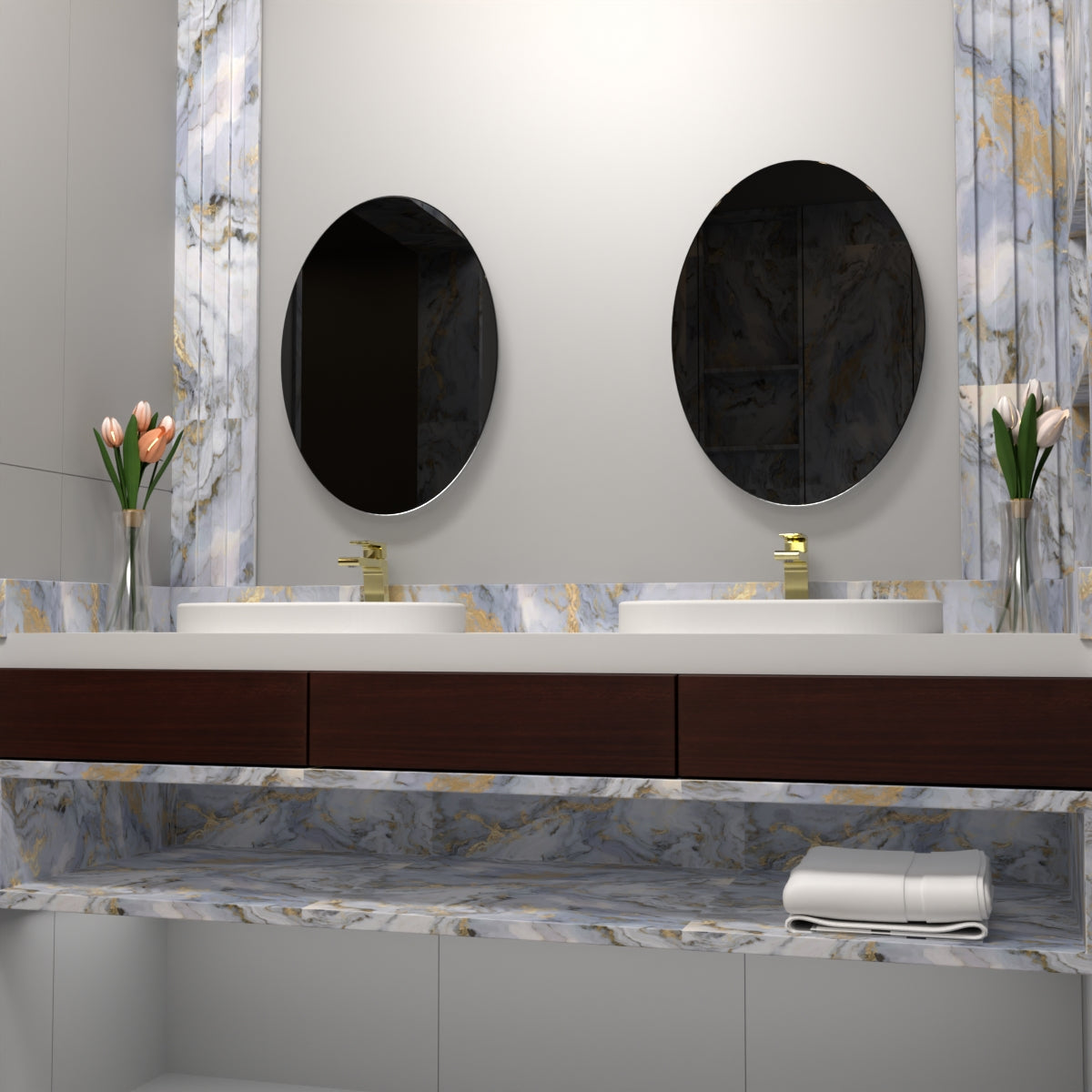 BIANCA BASIN MIXER BRUSHED GOLD