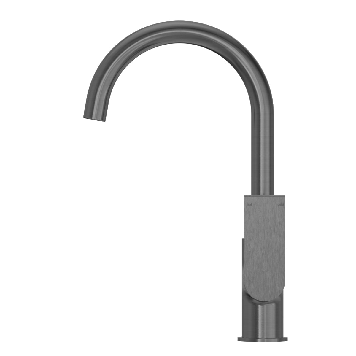 Bianca Kitchen Mixer Gooseneck Spout Gun Metal