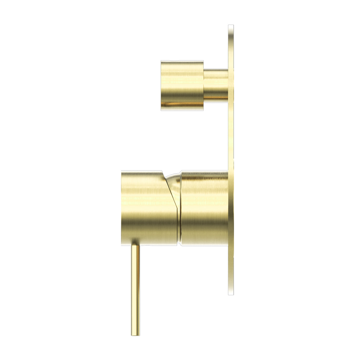 Mecca Shower Mixer With Divertor Brushed Gold