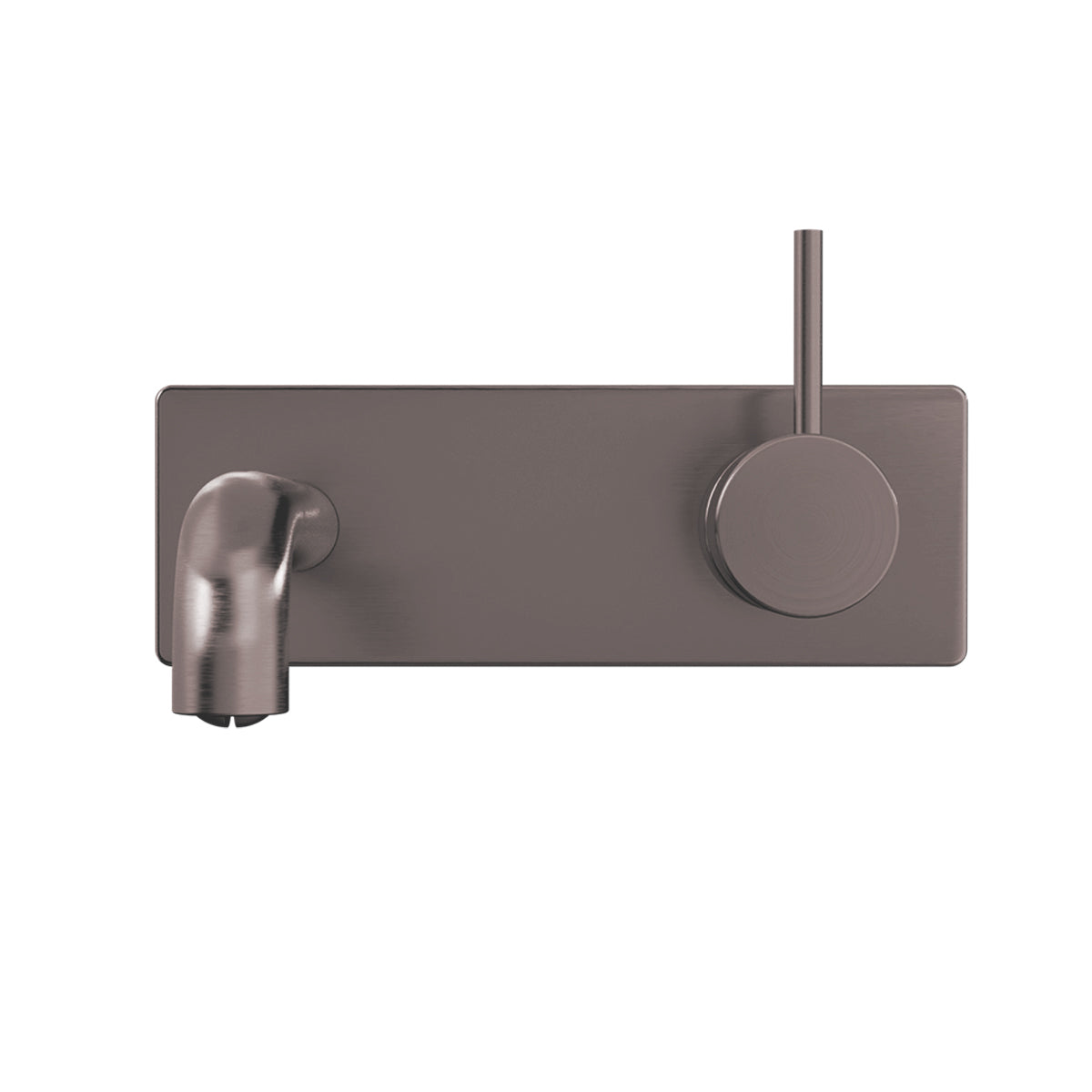 Mecca Wall Basin/bath Mixer Handle Up 185mm Brushed Bronze