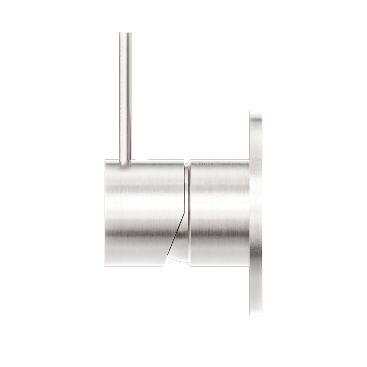 Mecca Shower Mixer Handle Up 80mm Plate Brushed Nickel