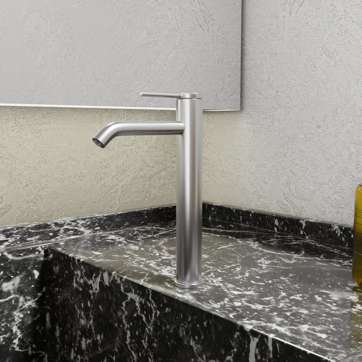 Components Super Tall Single Lever Basin Mixer - Brushed Nickel