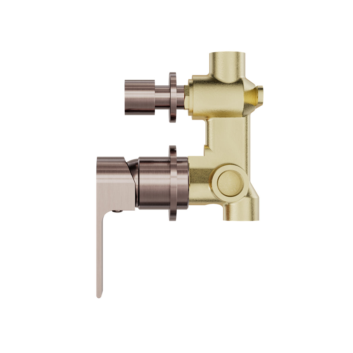 Bianca Shower Mixer With Divertor Separate Back Plate Brushed Bronze