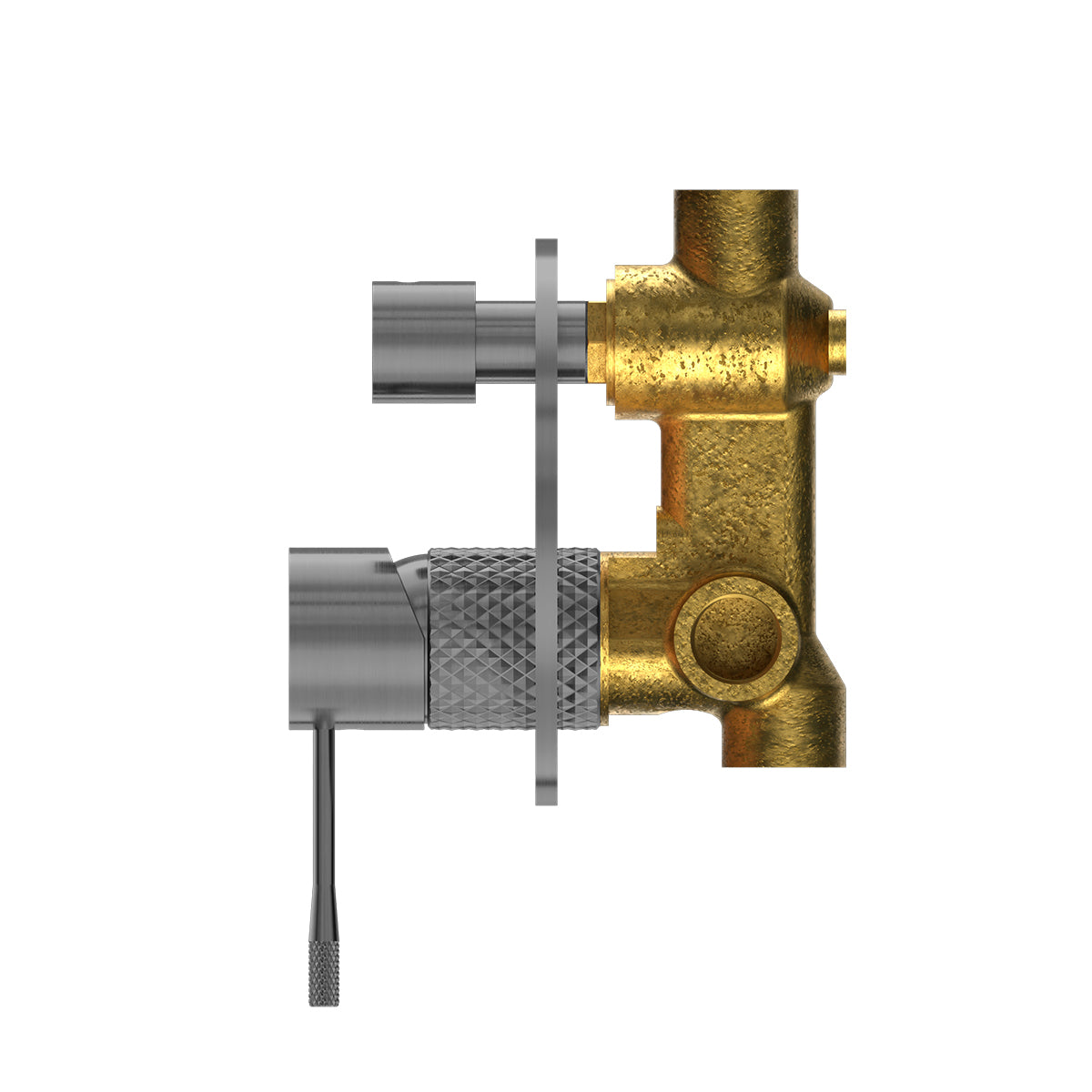 Opal Shower Mixer With Divertor Graphite