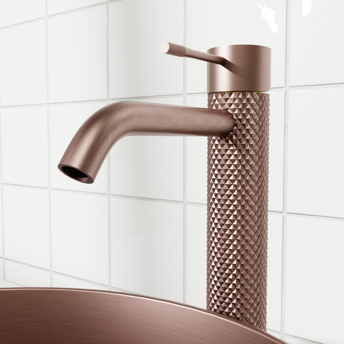 Opal Tall Basin Mixer Brushed Bronze