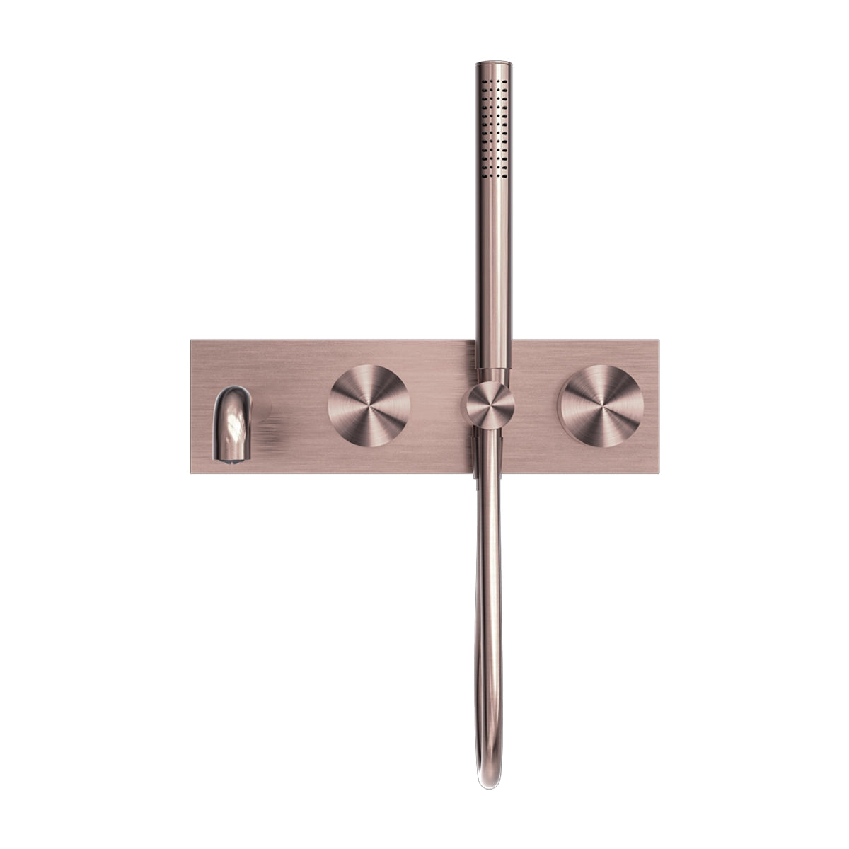 Kara Progressive Shower System With Spout 250mm Brushed Bronze