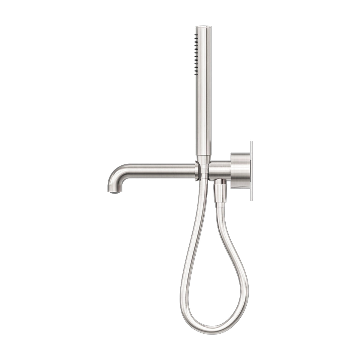 Kara Progressive Shower System With Spout 230mm Brushed Nickel
