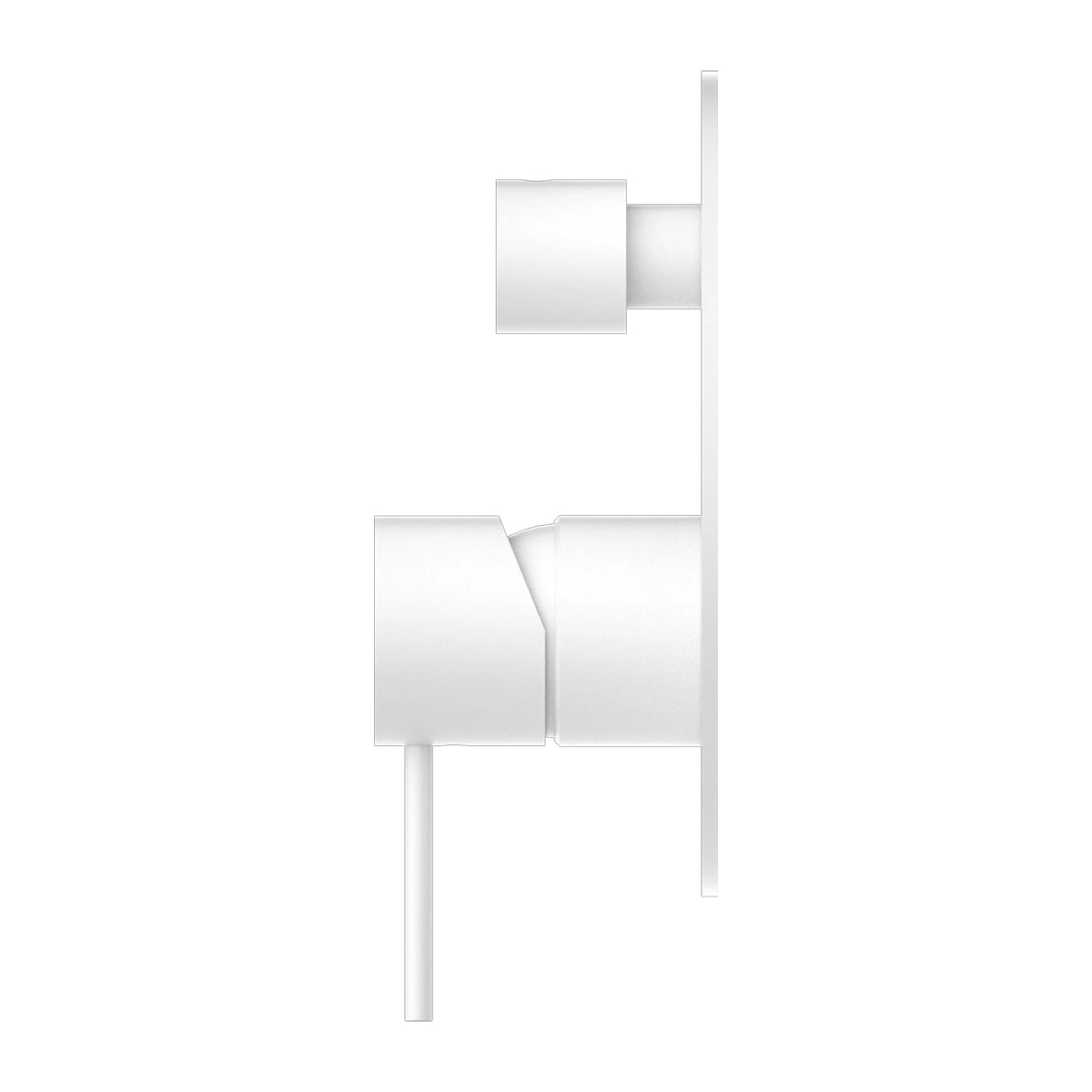 Mecca Shower Mixer With Divertor Matte White